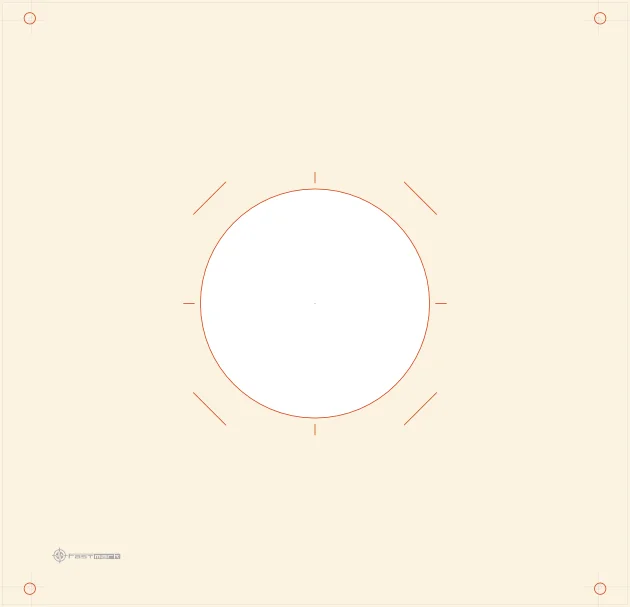 55x53cm paper target (White)