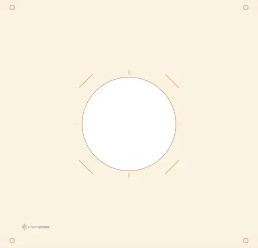Papirskive 55×53
